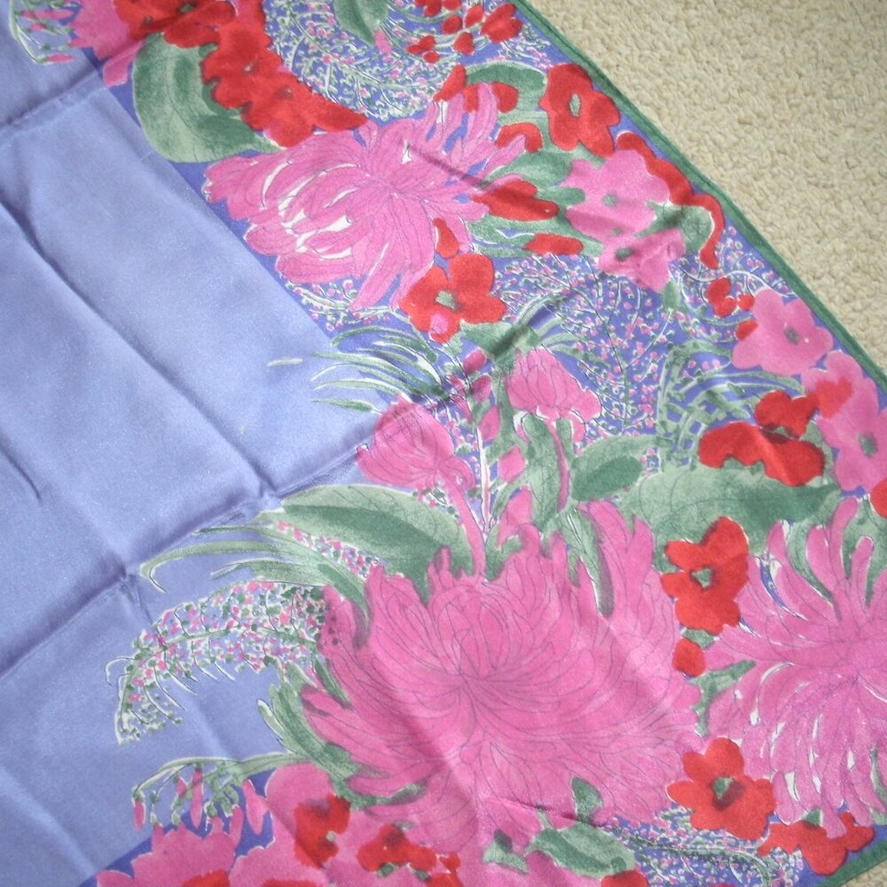 Vintage Vana Silk Square Scarf - Picture 6 of 6